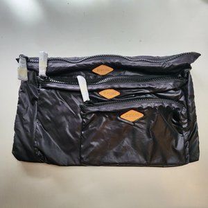 New 3 MZ Wallace Black Metro Pouches